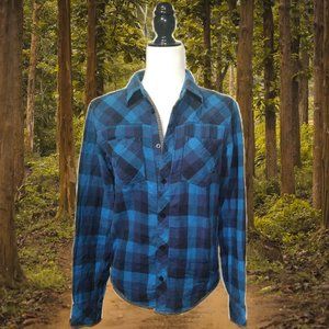 F.O.X Racing Plaid Flannel Button Down Shirt, Unisex, Small, 100% Cotton